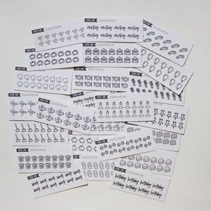 Planner Mini Functional Icon Stickers